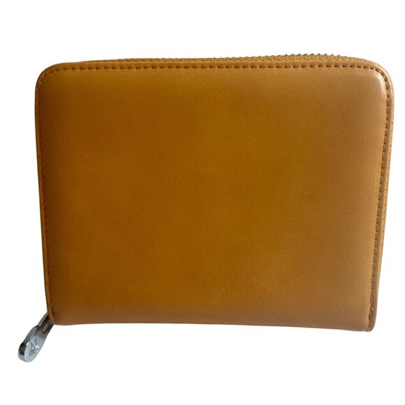 Boshiho Yellow Zip-Around 24 credit Card Holder Wallet 4.5”x5.5”x1” New* - Picture 1 of 6